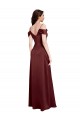 Stretch Satin A-Line Long Sleeveless Formal Dress / Bridesmaid Dress Sheffield