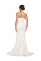 Stretch Satin Mermaid Sweep Train Sleeveless Low Back Formal Evening Gown / Prom Dress / Bridesmaid Dress Sheffield