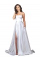 Stretch Satin A-Line Long Sleeveless Beach Wedding Dress Sheffield