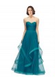 Tulle A-Line Long Sleeveless Turquoise Bridesmaid Dress Sheffield