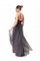 Tulle A-Line Long Cap Sleeves Bridesmaid Dress Sheffield