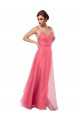 Tulle A-Line Long Sleeveless V-Back Bridesmaid Dress Sheffield