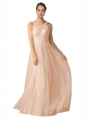 Tulle A-Line Long Sleeveless Keyhole Back Formal Dress / Bridesmaid Dress Sheffield