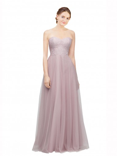 Tulle & Lace A-Line Long Sleeveless Bridesmaid Dress / Evening Dress Sheffield