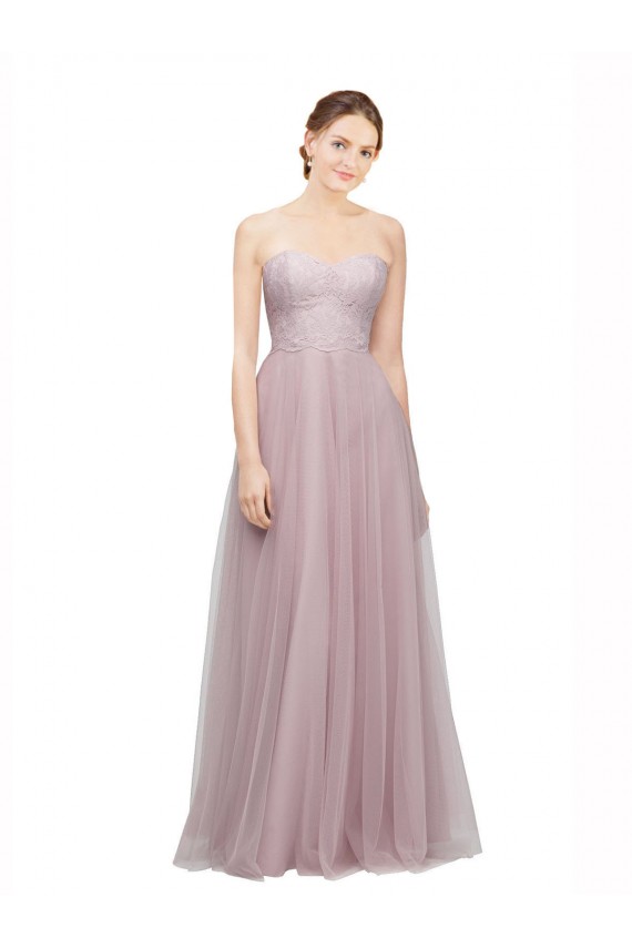 Tulle & Lace A-Line Long Sleeveless Bridesmaid Dress / Evening Dress Sheffield
