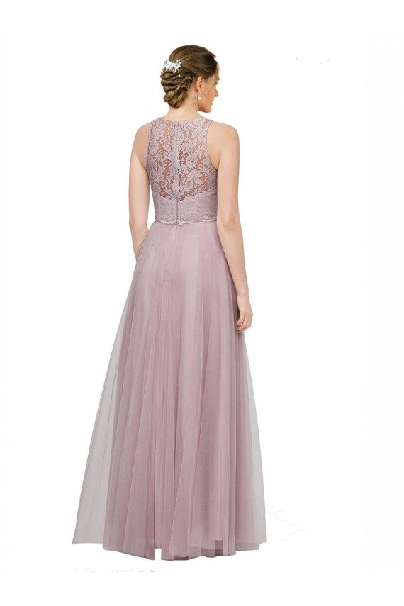 Tulle & Lace A-Line Long Sleeveless Bridesmaid Dress Sheffield