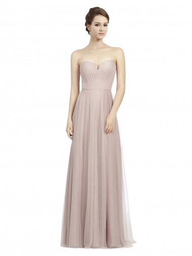 Tulle A-Line Long Sleeveless Formal Dress / Bridesmaid Dress Sheffield