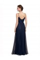 Tulle & Lace A-Line Long Sleeveless Dark Navy Bridesmaid Dresses Sheffield