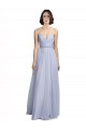 Tulle A-Line Long Sleeveless Lilac Bridesmaid Dress Sheffield
