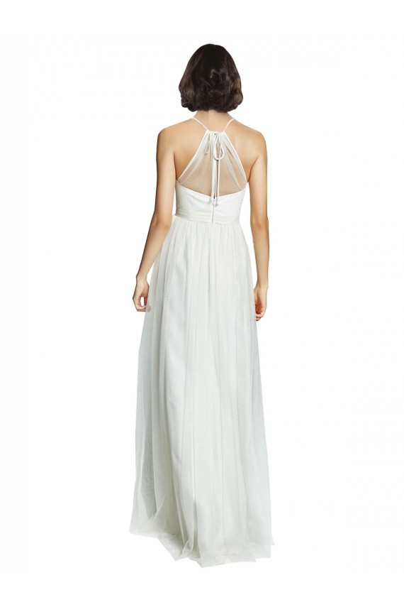 Tulle A-Line Long Sleeveless Bridesmaid Dress Sheffield