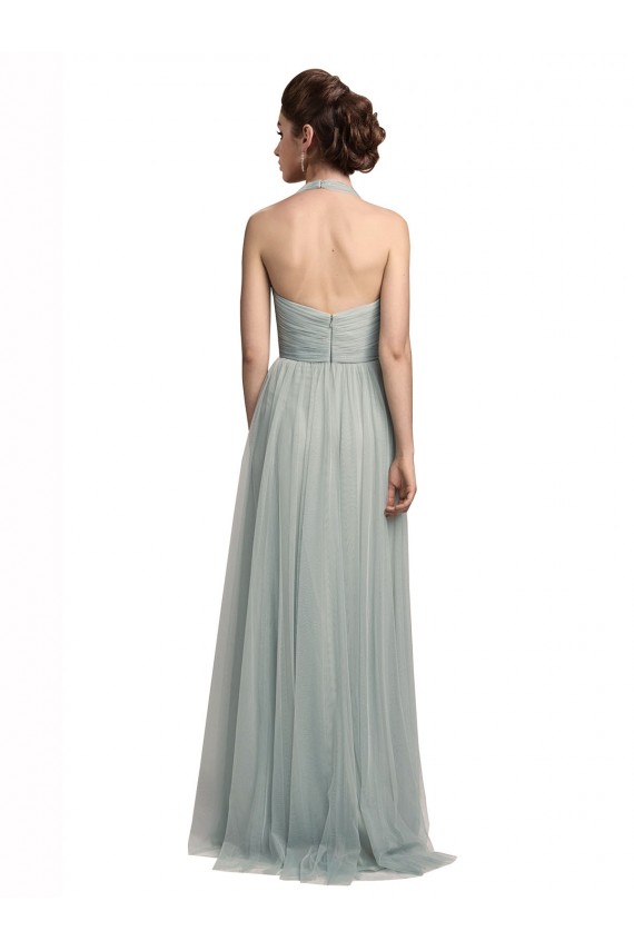 Tulle A-Line Long Sleeveless Bridal Party Dress / Evening Dress Sheffield