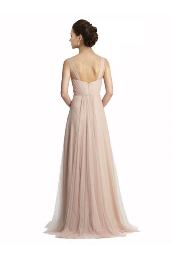 Tulle A-Line Long Sleeveless Bridesmaid Evening Dress Sheffield