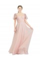 Tulle A-Line Long Flutter Sleeves Formal Dress / Bridesmaid Dress Sheffield