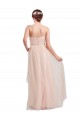 Tulle A-Line Long Sleeveless Pink Bridesmaid Dress / Evening Dress Sheffield