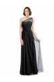 Tulle A-Line Sleeveless Black Bridesmaid Dress Sheffield