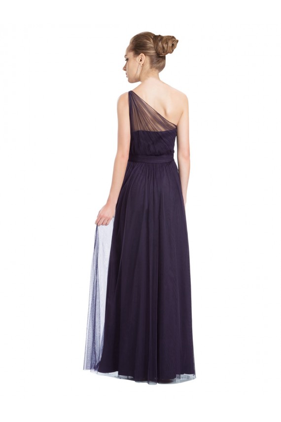 Tulle A-Line Sleeveless Black Bridesmaid Dress Sheffield