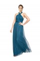 Tulle A-Line Long Sleeveless Open Back Bridesmaid Dress Sheffield