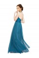 Tulle A-Line Long Sleeveless Open Back Bridesmaid Dress Sheffield