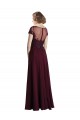 Tulle & Soft Chiffon A-Line Long Cap Sleeves Bridesmaid Dress Sheffield