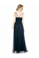 Tulle A-Line Sleeveless Blue Bridesmaid Dress Sheffield