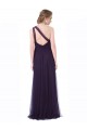 Tulle A-Line Long Sleeveless Plum Bridesmaid Dress Sheffield