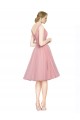 Tulle A-Line Knee Length Sleeveless Bridesmaid Gown Sheffield