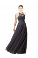 Tulle & Lace A-Line Long Sleeveless Criss Cross Back Bridesmaid Dress Sheffield