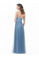 Satin & Tulle A-Line Long Sleeveless Low Back Bridesmaid Dress Sheffield