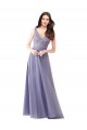 Tulle & Lace A-Line Long Sleeveless V-Back Formal Dress / Bridesmaid Dress Sheffield