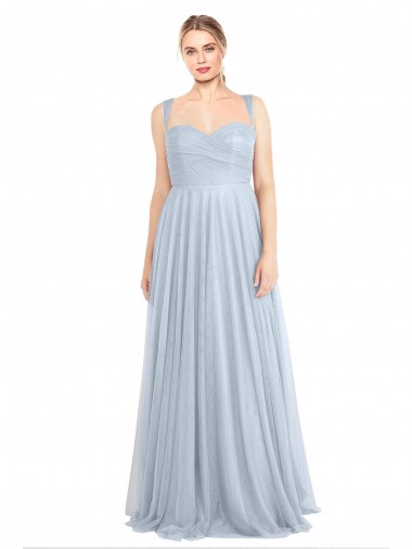 Tulle A-Line Long Sleeveless Evening Gown / Bridesmaid Dress Sheffield