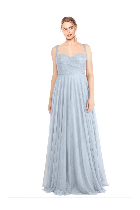 Tulle A-Line Long Sleeveless Evening Gown / Bridesmaid Dress Sheffield