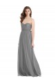 Tulle A-Line Long Sleeveless Bridesmaid Gown Sheffield