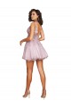 Tulle A-Line Short Sleeveless V-Back Bridesmaid Dress Sheffield