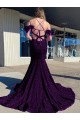 Velvet Sequin Sheath Court Train Sleeveless Long Prom Dress / Evening Dress Sheffield
