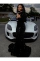 Velvet Sequin Sweep Train Long Sleeves Prom Dress Sheffield