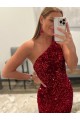 Velvet Sequin Sweep Train Sleeveless Prom Dress / Evening Dress Sheffield