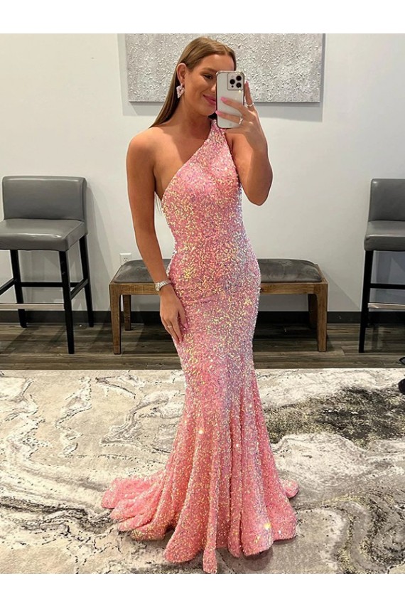 Velvet Sequin Sweep Train Sleeveless Prom Dress / Evening Dress Sheffield