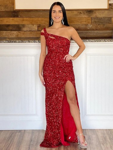 Velvet Sequin Sheath Sweep Train Sleeveless Long Prom Dress Sheffield