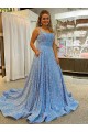 Velvet Sequin Court Train Sleeveless Prom Dress / Evening Dress Sheffield