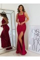 Velvet Sequin Sheath Long Sleeveless Prom Dress Sheffield