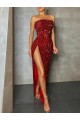 Velvet Sequin Sheath Long Sleeveless Evening Dress / Prom Dress Sheffield