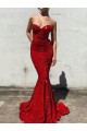 Velvet Sequin Mermaid Court Train Sleeveless Long Prom Dress / Evening Dress Sheffield