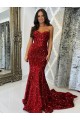 Velvet Sequin Sheath Court Train Sleeveless Prom Dress / Evening Dress Sheffield