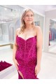 Velvet Sequin Sheath Sweep Train Sleeveless Sweetheart Prom Dress / Evening Dress Sheffield