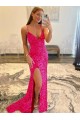 Velvet Sequin Sheath Sweep Train Long Sleeveless Velvet Sequin Gowns Sheffield