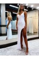 Velvet Sequin Sheath Long Sleeveless V-Neck Prom Dress / Evening Dress Sheffield