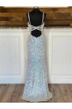 Velvet Sequin Sweep Train Sleeveless V-Neck Prom Dress / Evening Dress Sheffield