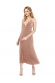 Stretch Velvet A-Line Midi Length Sleeveless V-Back Prom Dress / Bridesmaid Dress Sheffield