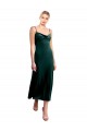 Stretch Velvet A-Line Midi Length Sleeveless Low Back Prom Dress / Bridesmaid Dress Sheffield