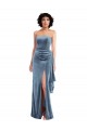 Stretch Velvet Sheath Long Sleeveless Low Back Formal Evening Gown / Prom Dress / Bridesmaid Dress Sheffield